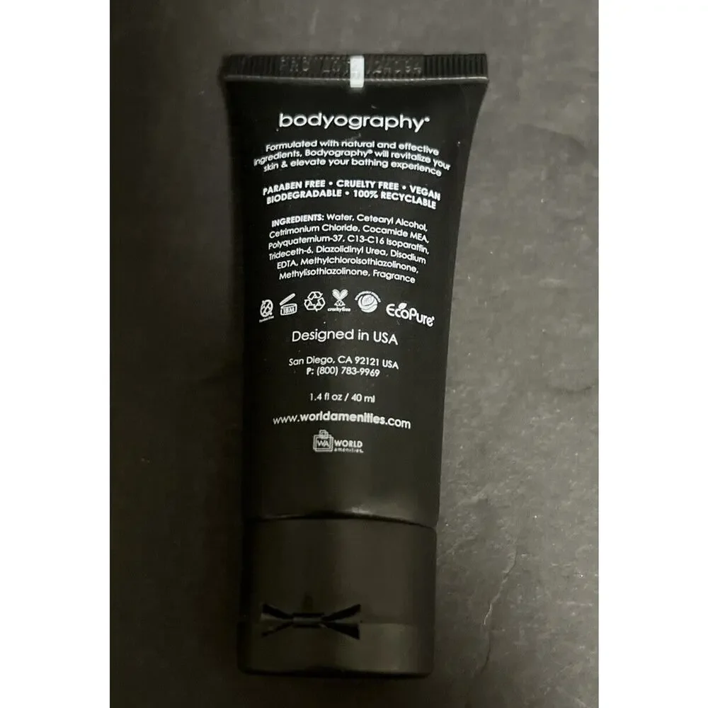 BODYOGRAPHY Travel Size Bath Toiletries Shampoo Conditioner Body Wash Lotion New